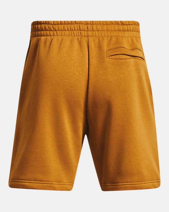 Shorts UA Essential Fleece para hombre, Yellow, pdpMainDesktop image number 5